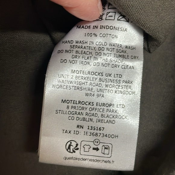 Motel size Large Army Green Y2K 100% Cotton Cargo Mini Skirt with Side Pockets - Picture 5 of 6